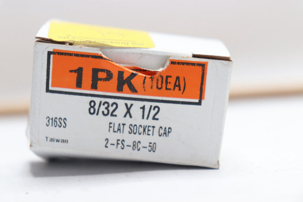 (10-Pk) Fat Socket Cap 8/32 x 1/2" 2-FS-8C-50