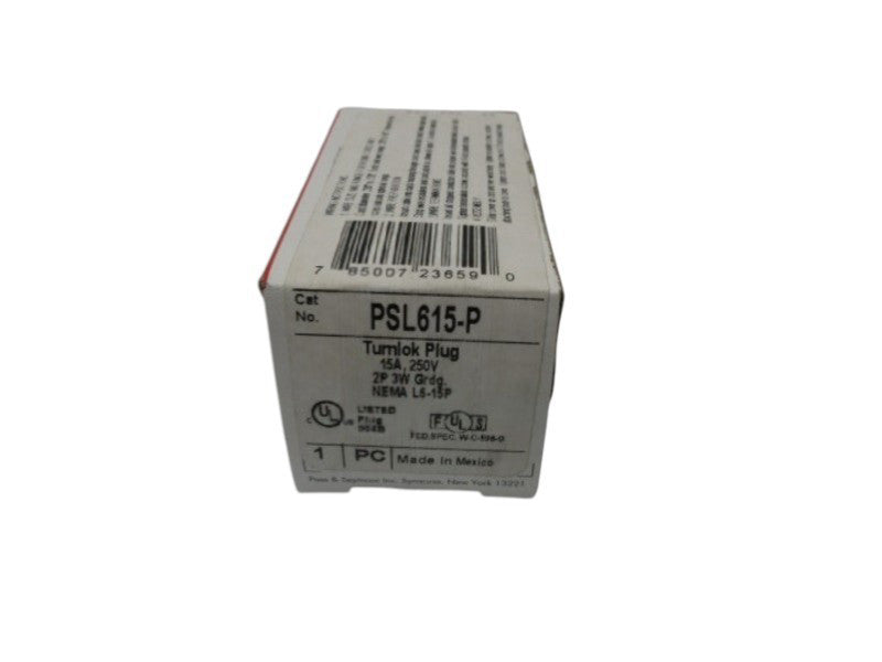 PASS & SEYMOUR PSL615-P TURNLOK PLUG  NSMP