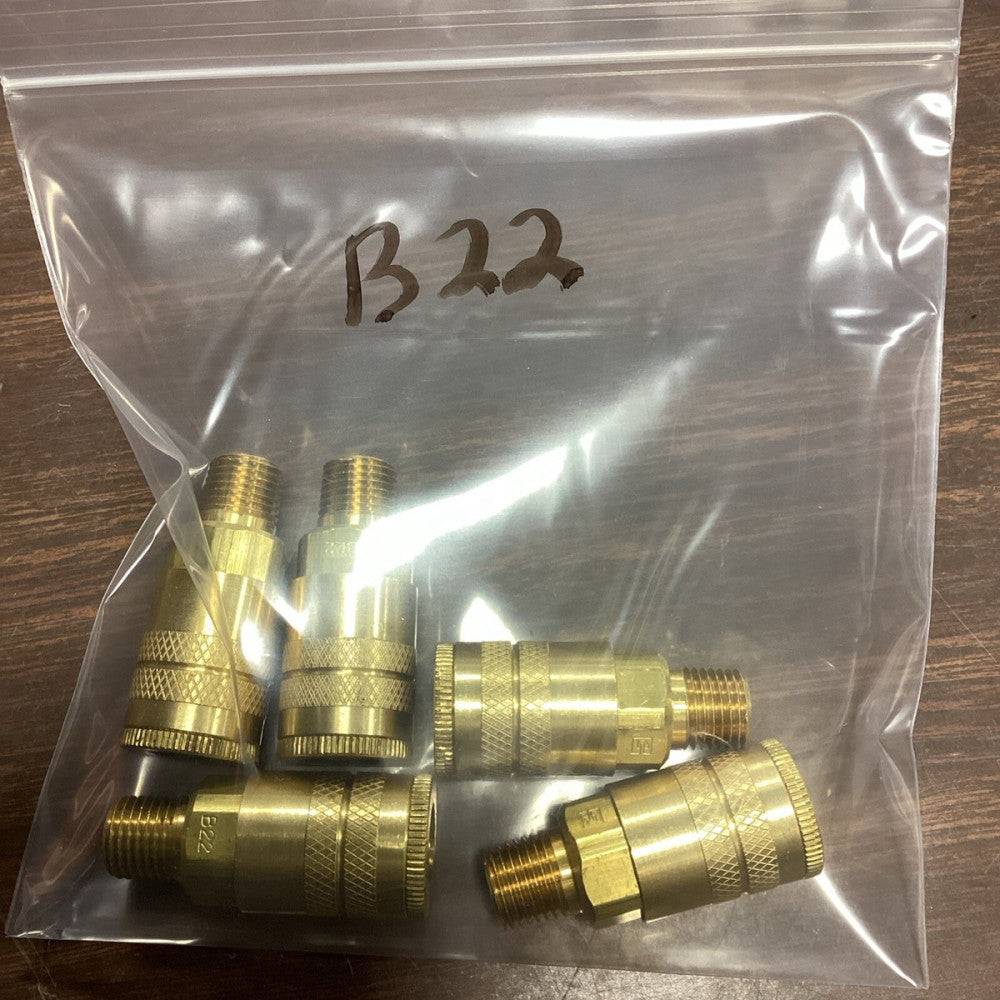 Parker B22 Quick Connect Hose Coupling, 30N261 Lot Of 5 A62