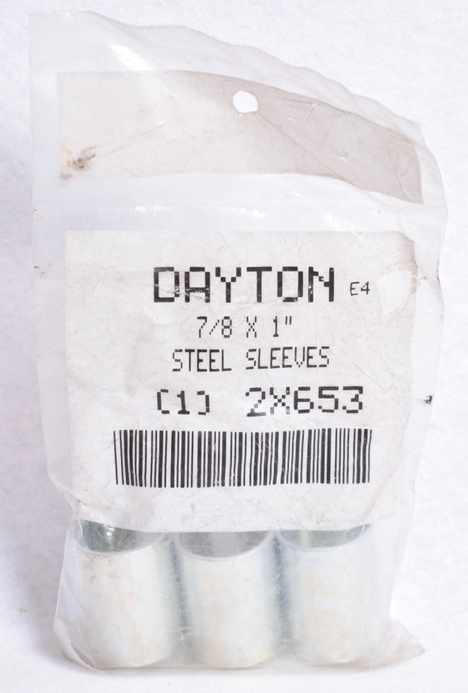 3 Pack Dayton 7/8" x 1" Steel Sleeves Bushings Reducers  2X653