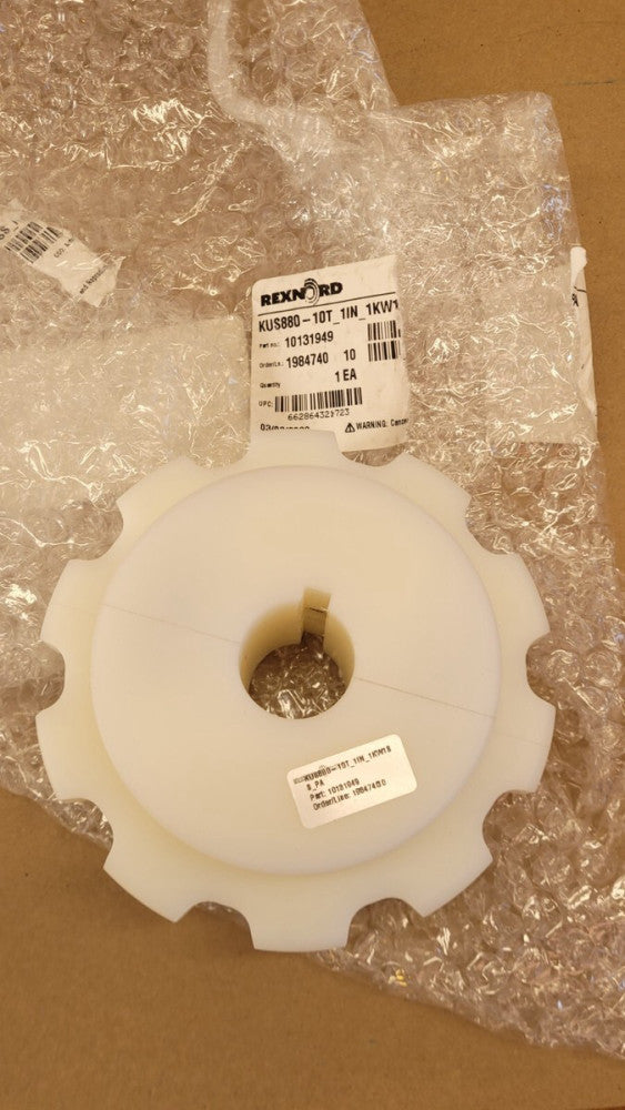 Rexnord REX 880 KUS880-10T_1IN_1KW1SS_PA Split Sprocket 10131949 1" Bore 10T