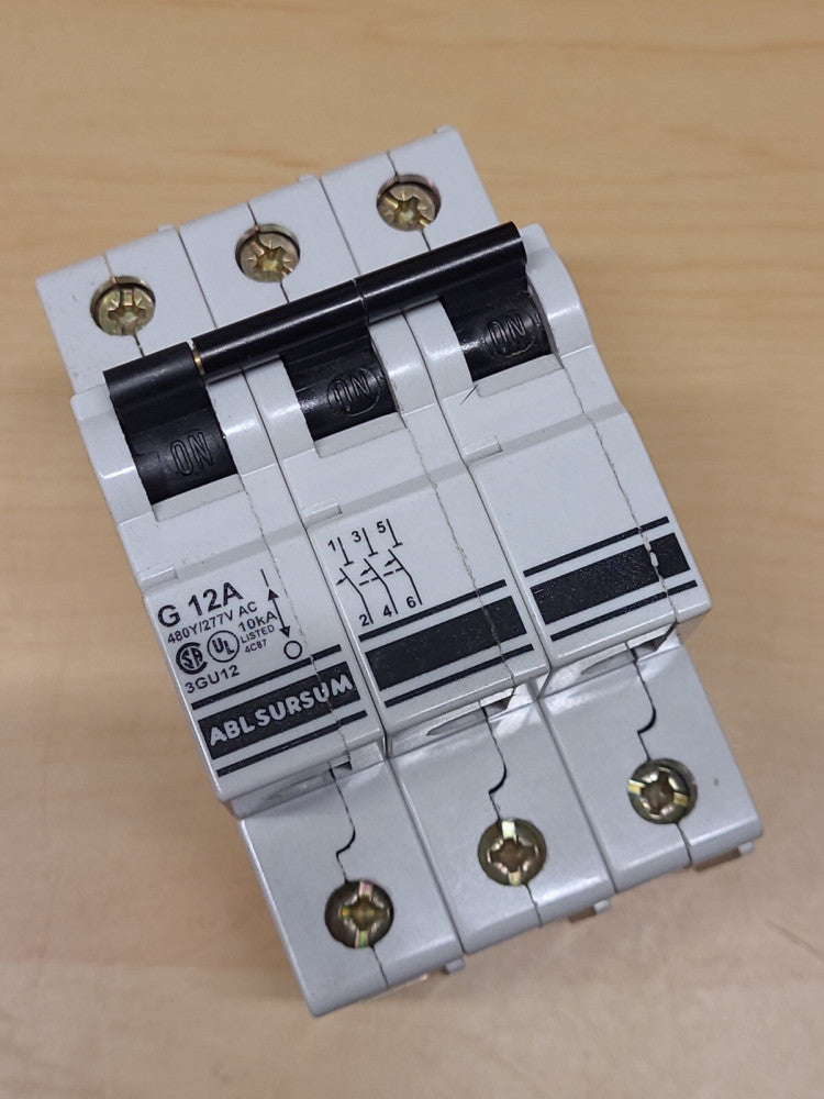 ABL Sursum 3GU12 12 Amp 3 Pole Circuit Breaker 480Y/277V AC