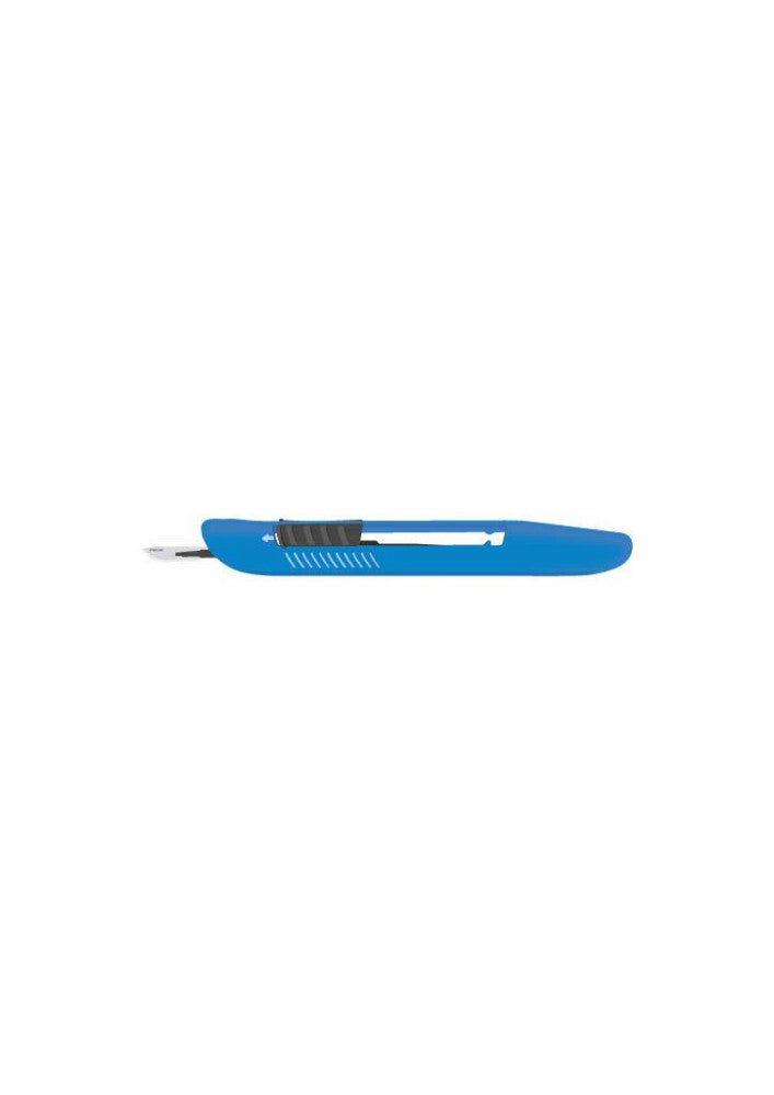 10 Each Sterile Disposable Scalpel w/Retractable Blade for Craft, Dermaplaini...