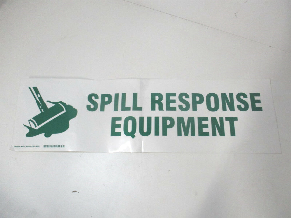 Brady (60270) 7" x 24" Spill Response Equipment Polyester Sign