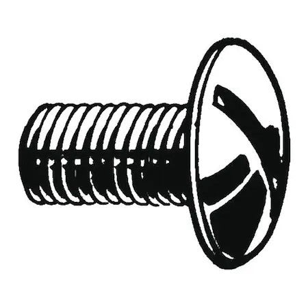 Zoro Select U51215.025.0125 1/4"-20 X 1-1/4 In Slotted Truss Machine Screw,