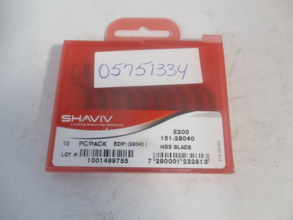 Shaviv (151-29040) E200 Bi-Directional HSS Deburring Swivel Blade - Pack of 10