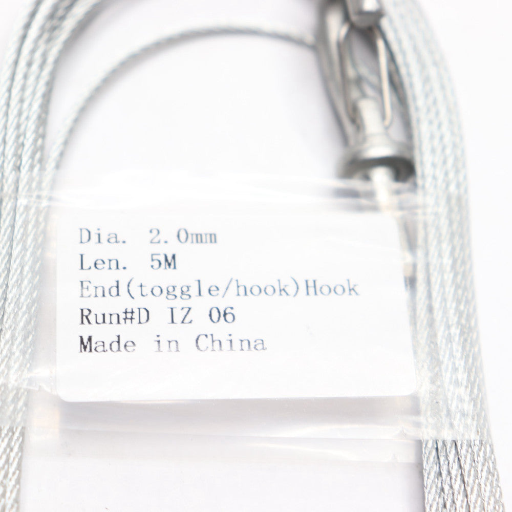 Toggle/Hook Wire Rope 2.0MMX5M 