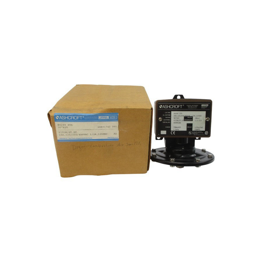 ASHCROFT B424VXTA 480VAC 15A 20PSI 30"H2O NSMP