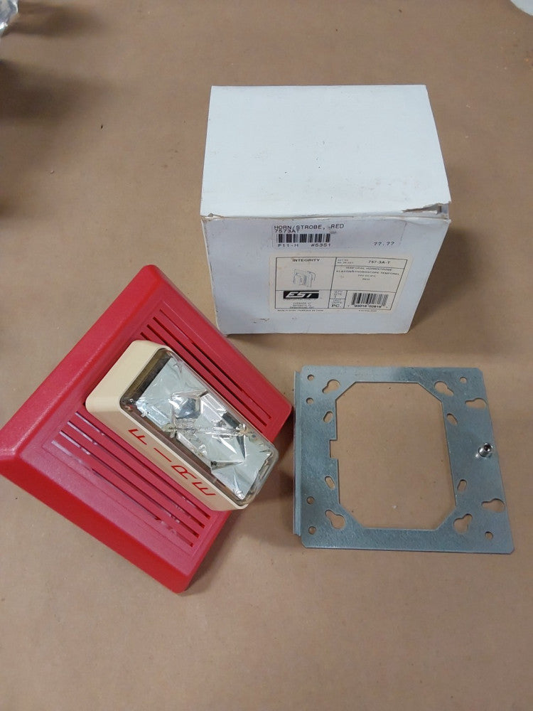EST Edwards 757-3A-T Fire Alarm Horn Strobe Wall Red