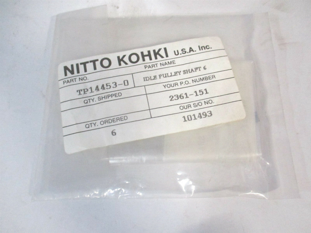 Nitto (TP14453-0) Idle Pulley Shaft Replacement Part - Lot of 6