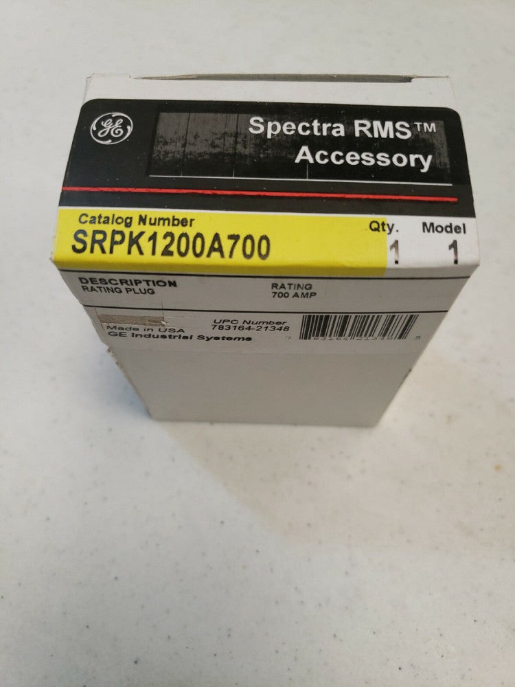 NEW SRPK1200A700 GENERAL ELECTRIC RATIN PLUG 700A 1200A FRAME SPECTRA NEW