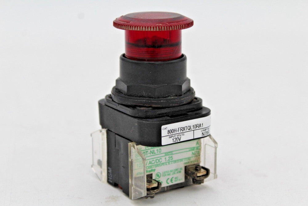 Allen Bradley 800H-FRXTQL10RA1 Red Push Button