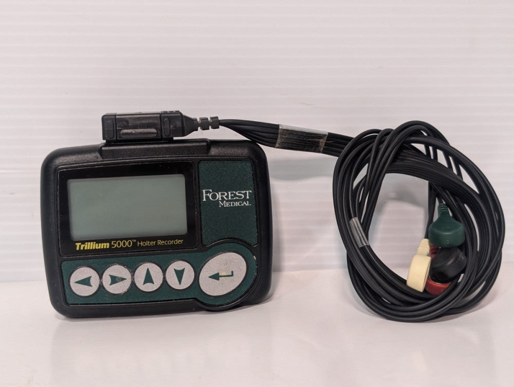 Forest Medical Trillium 5000  Ambulatory ECG (Holter) Recorder w Carrying Case