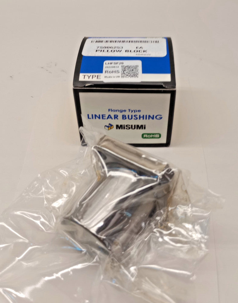 Misumi LHFSF20 Square Flanged Linear Ball Bearing 20mm ID x 32mm OD x 42mm L