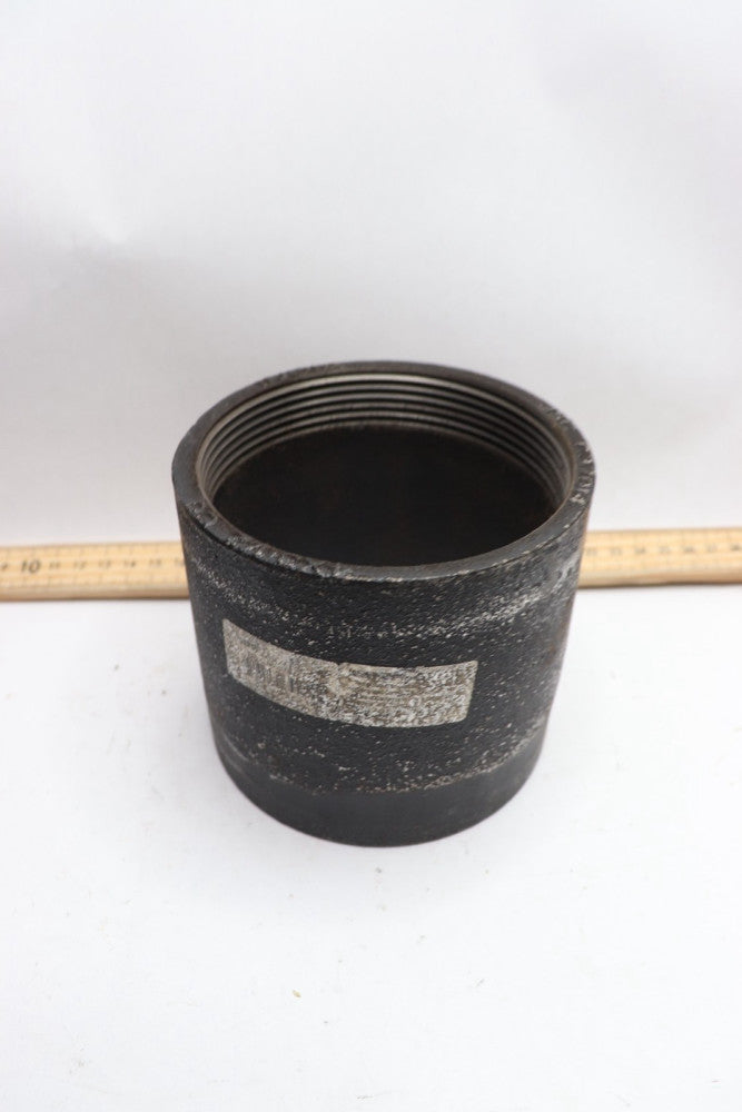 Iron Socket Coupling with Black Coating 4" FNPT