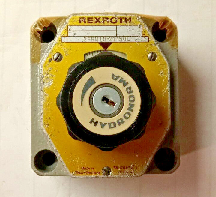 NEW REXROTH HYDRONORMA LOCKING FLOW CONTROL VALVE 2-WAY 50 L/MIN 2FRM10-21/50L