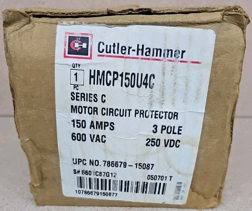 EATON HMCP150U4C HMCP 3 POLE 150 AMP 600v  CIRCUIT BREAKER NOS