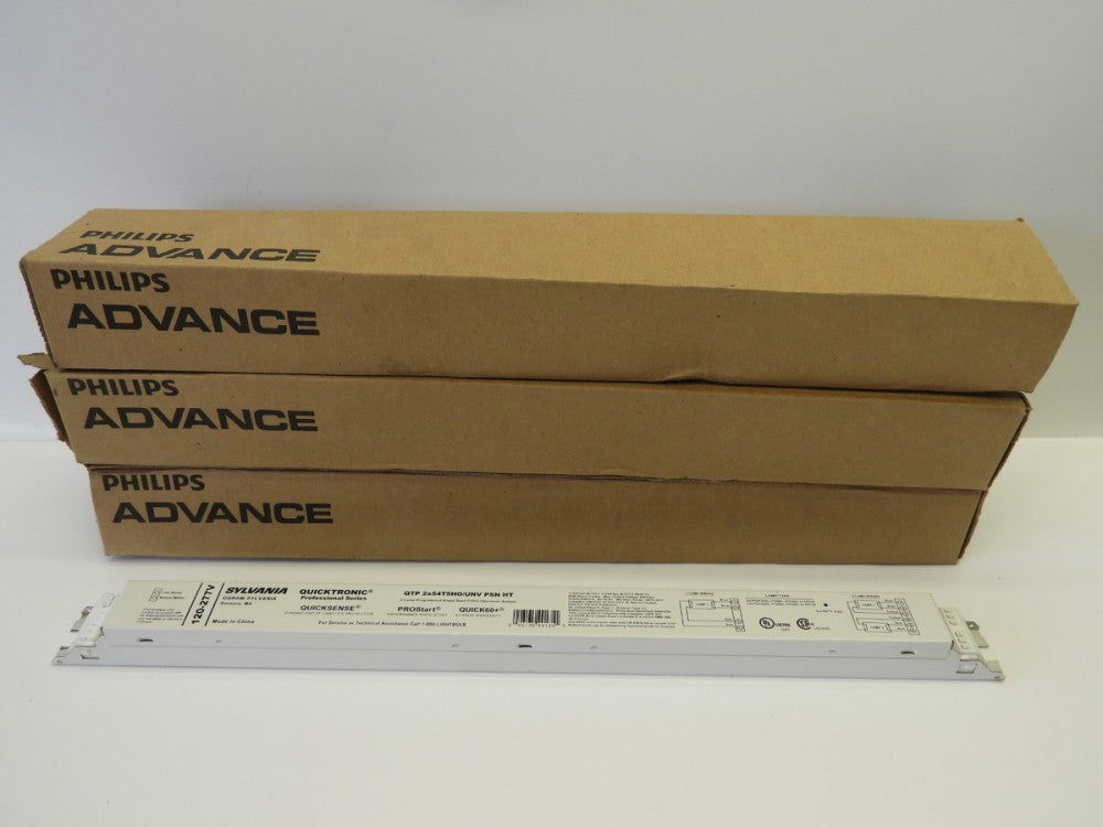Lot of 3 Philips Advance 2 Lamp 54T5HO/UNV Electronic Ballast ICN-2S54