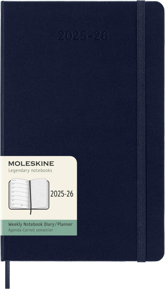 Classic 18 Month 2025-2026 Weekly Planner, Hard Cover, Large (5" x 8.25"), Sa