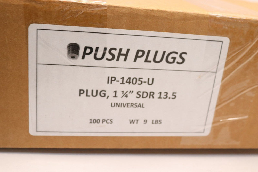 (100-Pk) Universal Push Plugs SDR 13.51-1/4" IP-1405-U