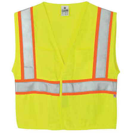 Kishigo F306/Xl Xl Class 2 Flame Resistant High Visibility Vest, Lime