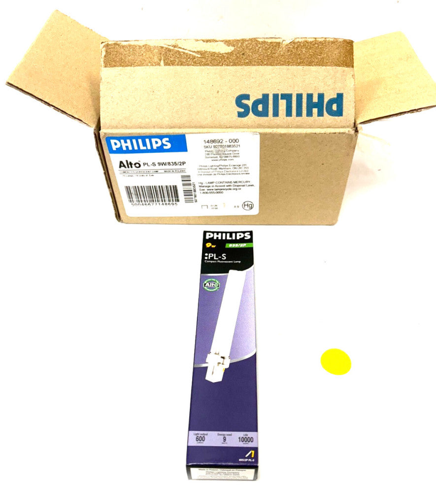 PHILIPS 9W COMPACT FLORESCENT LAMP LOT OF 10