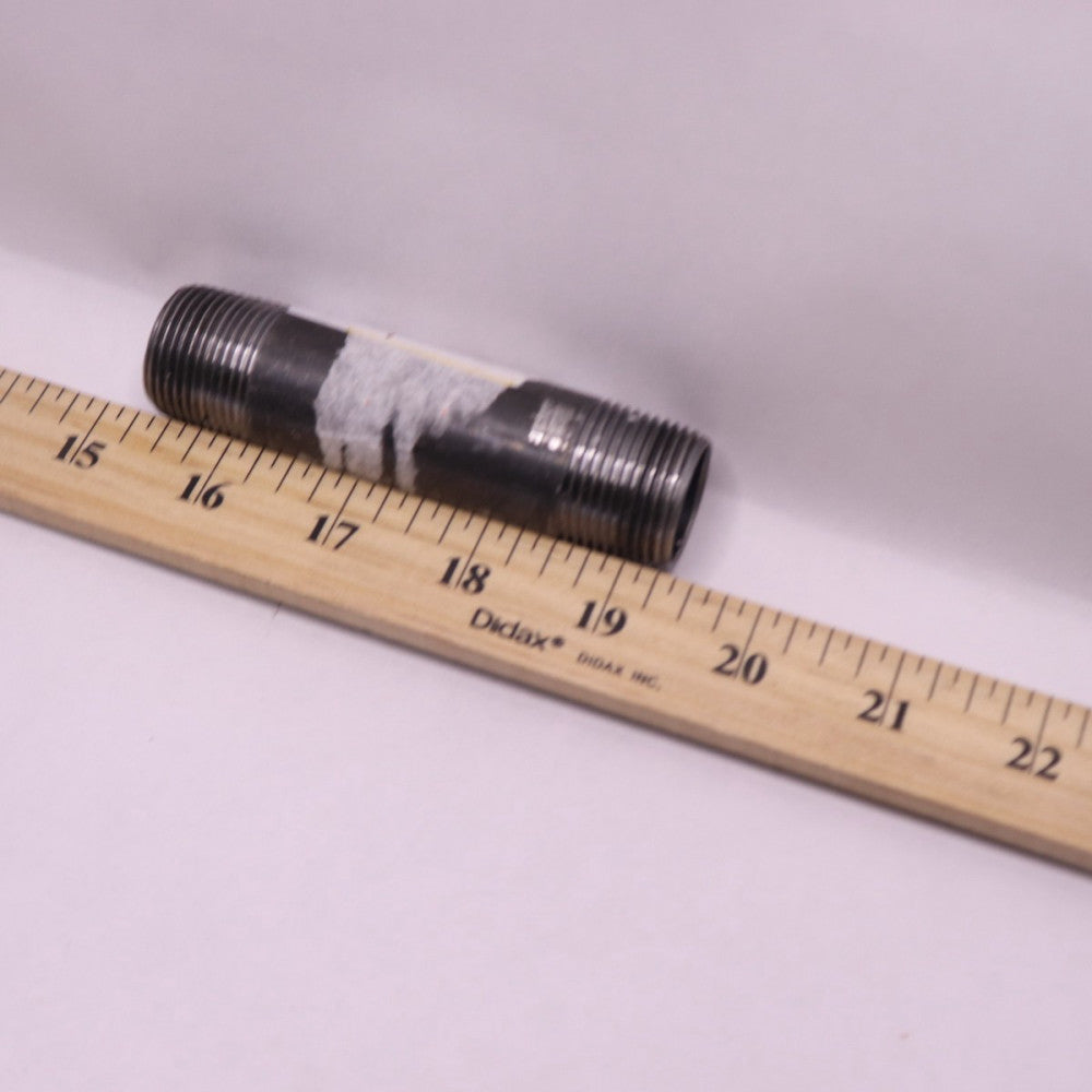 Pipe Nipple Threaded Black Steel 3/4" x 4" 1005494916