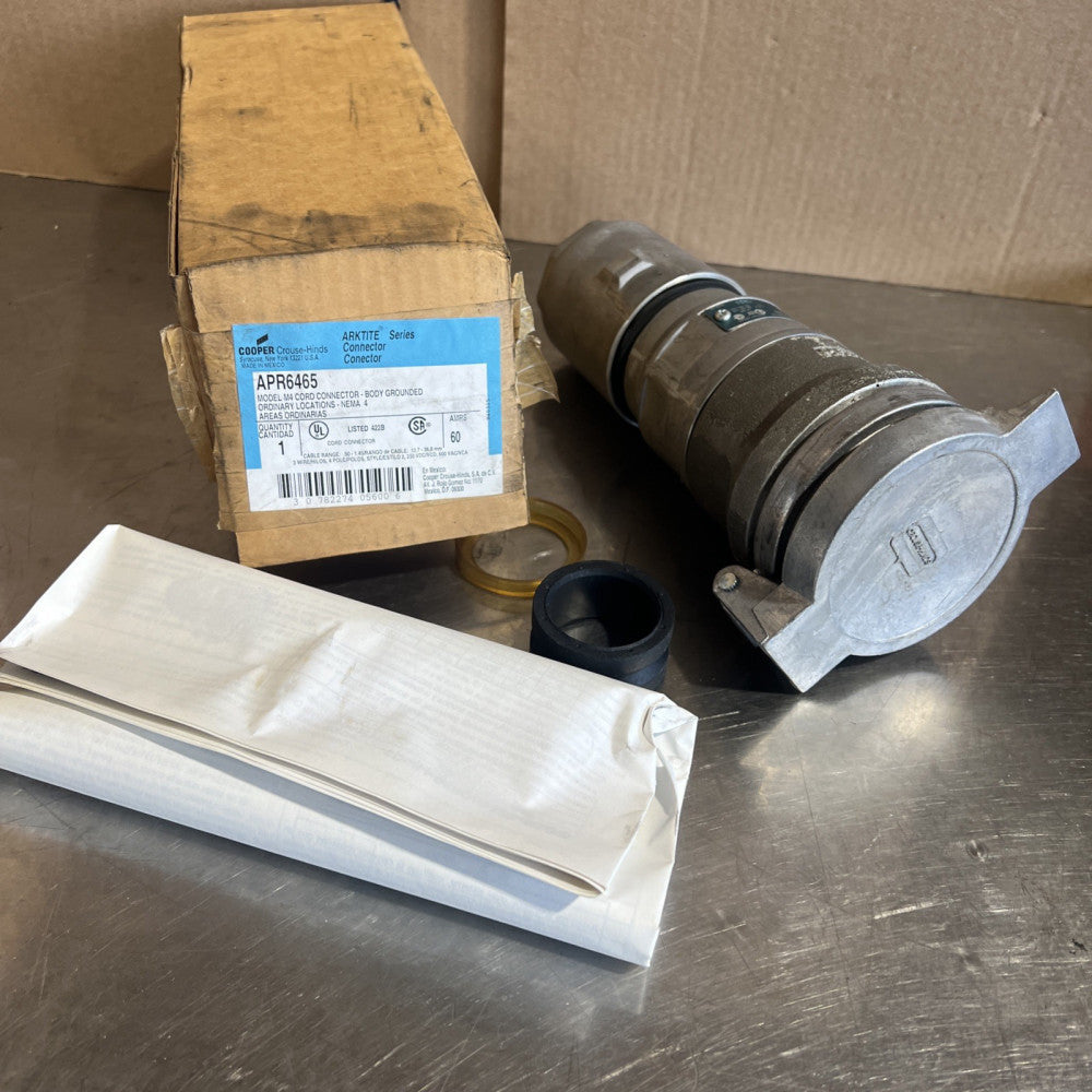 Crouse Hinds APR6465 Arktite Connector 4p 3w 60a Amp 600v-ac Nos Surplus