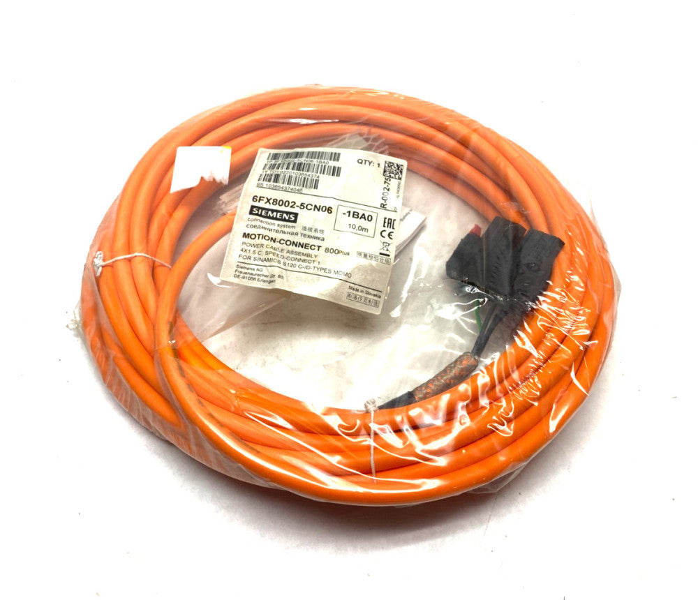 Siemens 6FX8002-5CN06-1BA0 MOTION-CONNECT 800Plus Power Cable Assembly