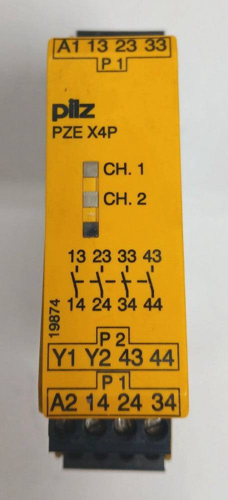 PILZ CONTACT EXPANSION PZE X4P 24VDC 4N/O 24 V DC 1 CHANNEL WIRING