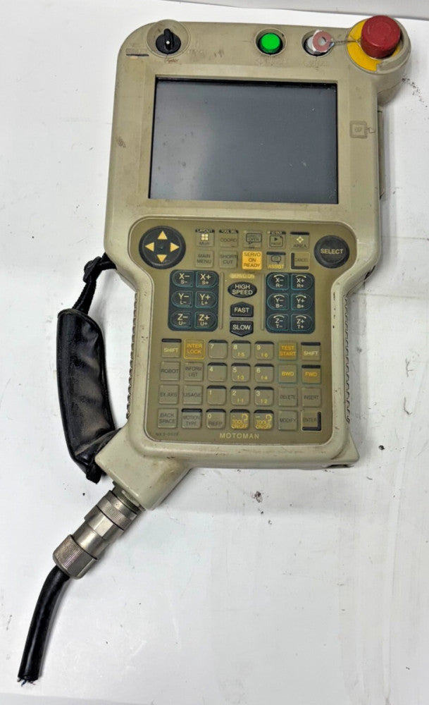 YASKAWA ELECTRIC ROBOT TEACH PENDANT JZRCR-NPP01-1 6.5" TOUCHSCREEN 640/480 RES