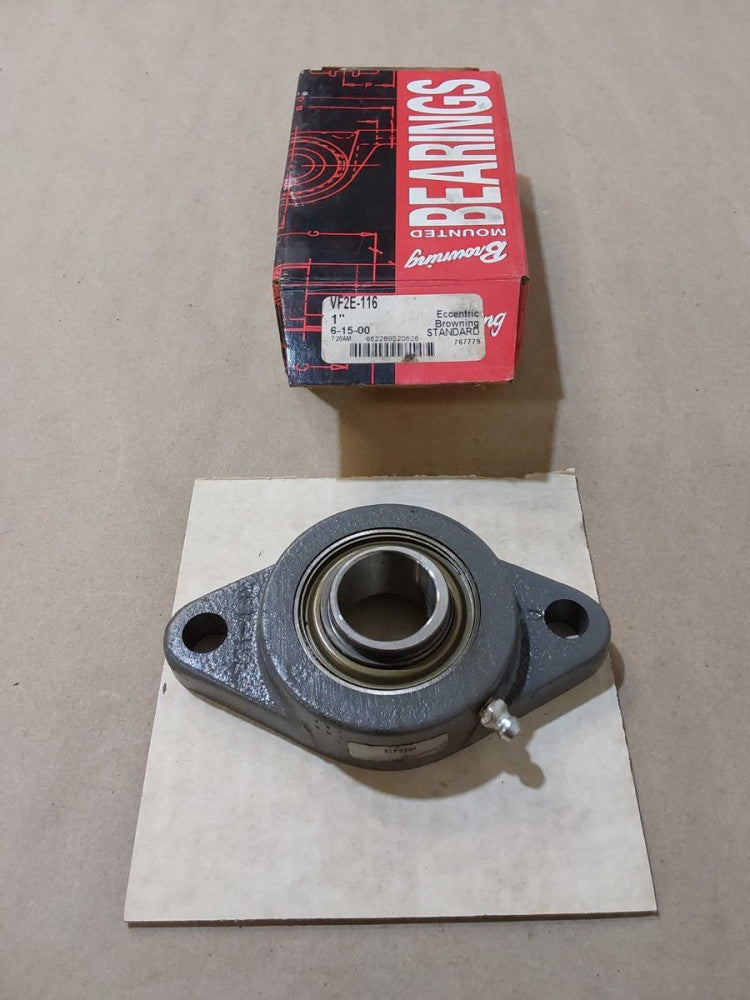 BROWNING BEARINGS VF2E-116 ECCENTRIC BROWNING STANDARD 1" BORE 767779 