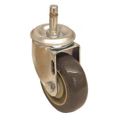 Zoro Select P12s-Up035d-Sg1 Stem Caster,325 Lb. Load,Gray Wheel