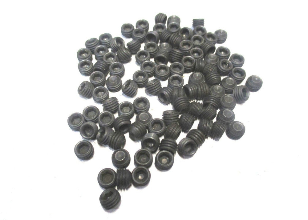 Brighton (101335) 1/4-28 UNF 3/16 OAL 1/8 Hex Cup Point Set Screw - Lot of 100