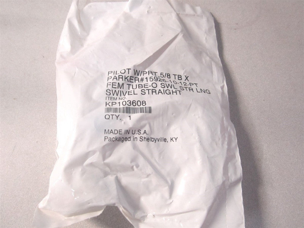 Parker (15926-10-12-PT) 7/8-14 Crimp Hydraulic Hose Fitting w/ Low Pressure Port