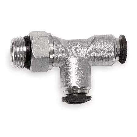 Aignep Usa 50222N-10-1/4-Pk3 Push-Fit Tee Fitting, Push-To-Connect X