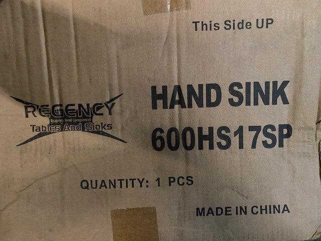 17" x 15" Hand Wash Sink Commercial Restaurant Sidesplash Stainless Steel NSF