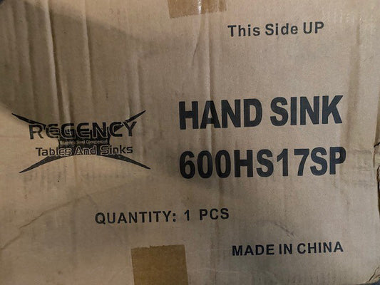 17" x 15" Hand Wash Sink Commercial Restaurant Sidesplash Stainless Steel NSF