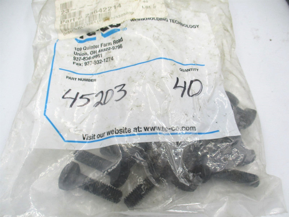 TE-CO (45203) 3/8-16 Medium Carbon Steel Black Oxide Tugger T-Slot Bolts -Qty 15
