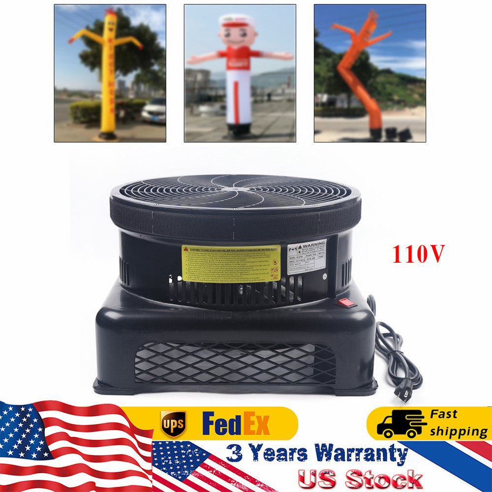 18" Air Blower Fan Fit Outdoor Inflatable Dancer Wind Tube Man Puppet Fly Guy
