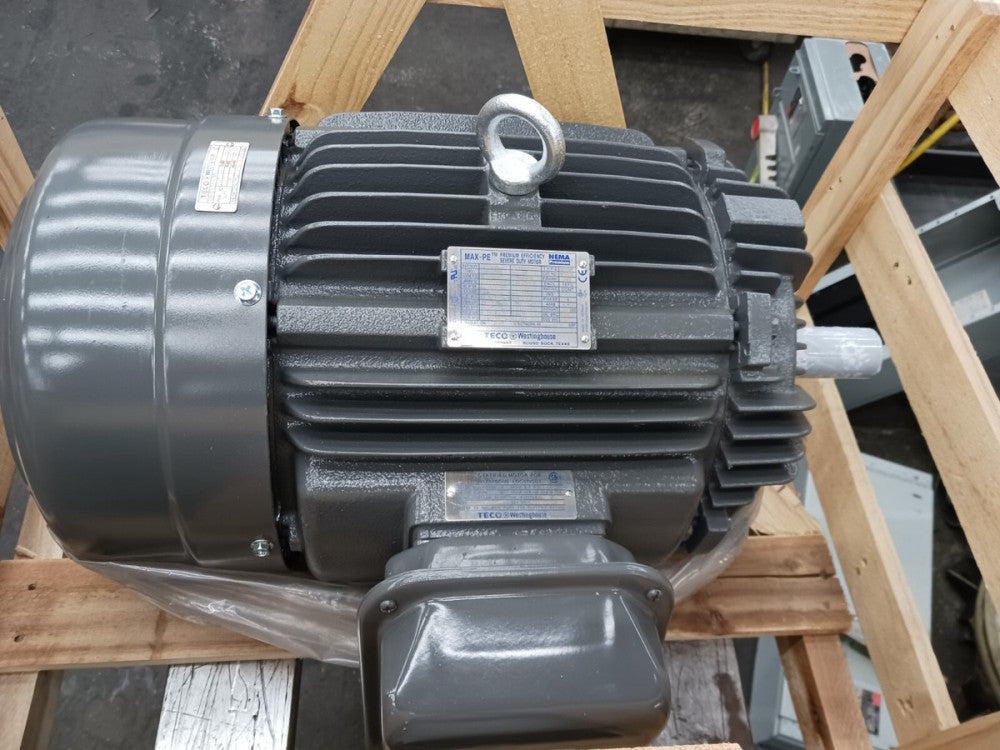 NEW TECO 15 HP AC ELECTRIC MOTOR HAZARDOUS LOC 254T 230/460 V AC 3525 RPM TEFC