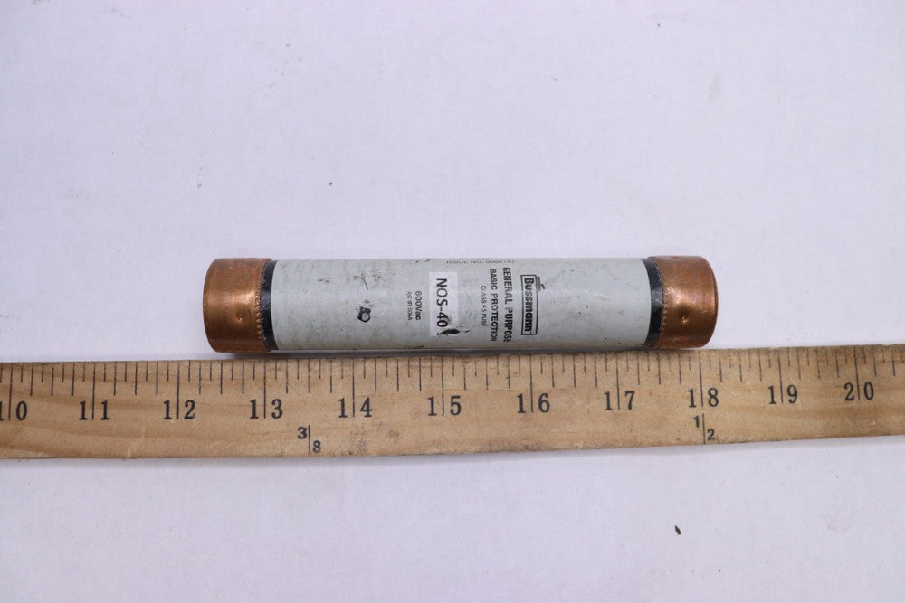 Bussmann One-Time Fuse 40 A  600 V NOS-40