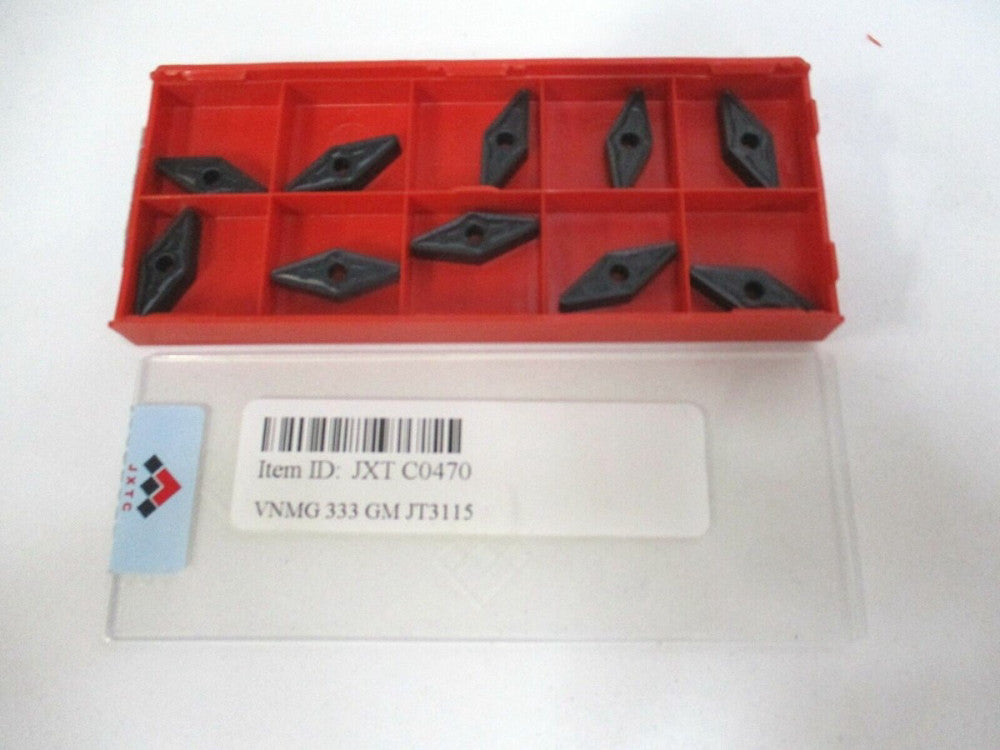 JXTC VMNG 160412-GM JT3115 Cemented Carbide Turning Insert - Pack of 10