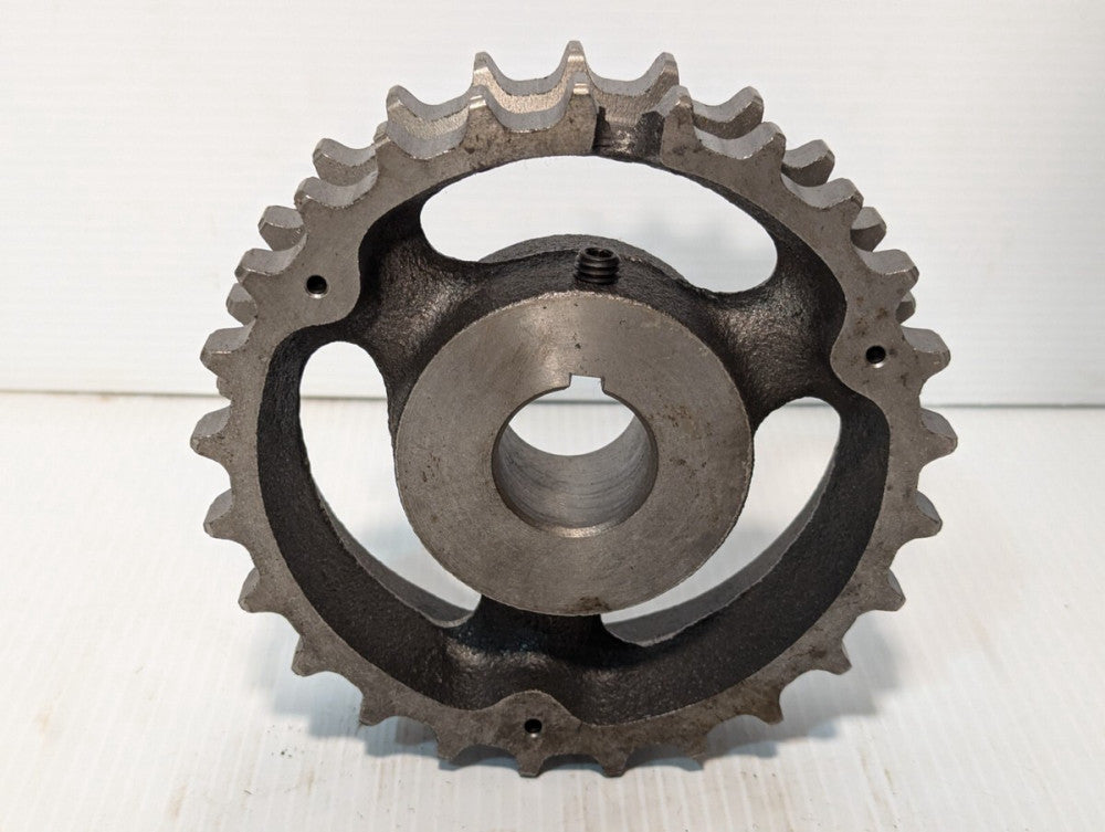 25 Tooth Double Row Conveyor Sprocket 6" Dia. 1.25" Bore 1.75" W