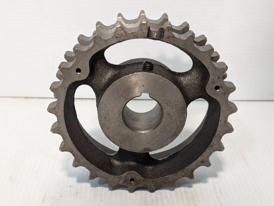 25 Tooth Double Row Conveyor Sprocket 6" Dia. 1.25" Bore 1.75" W