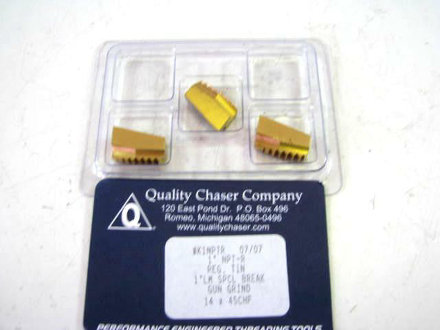 Quality Chaser Company 1" NPT-R K1NPTR Thread Chaser Inserts Pack of 3 