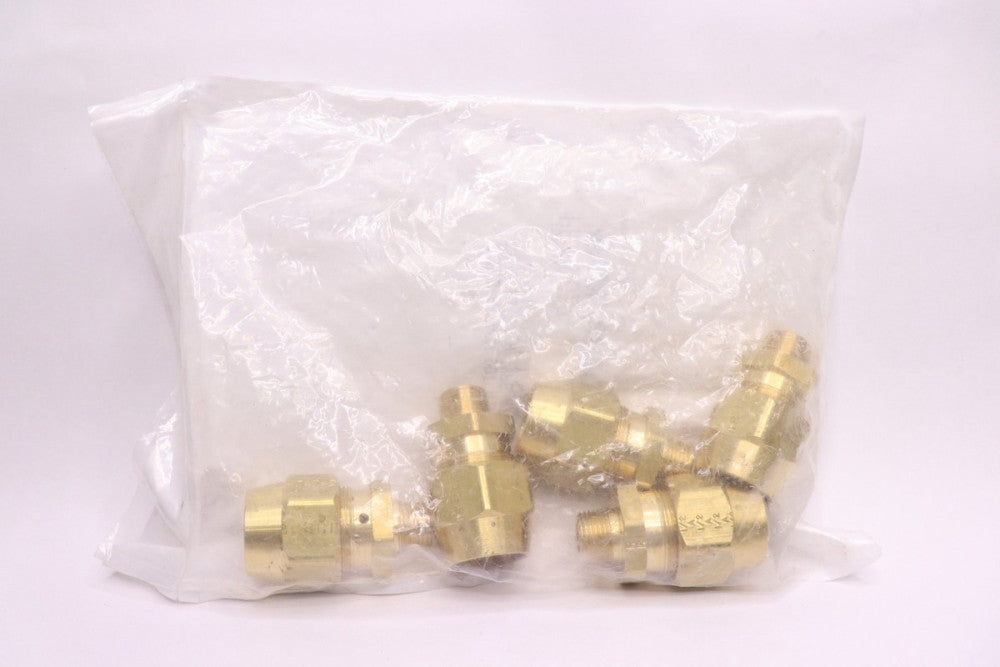 (5-Pk) Parker Reusable Hose Male Fitting 1/2" MNPT x 1/2" ID BD-PF-00023
