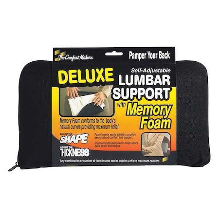 The Comfortmakers 92061 Backrest, Memory Foam, Black