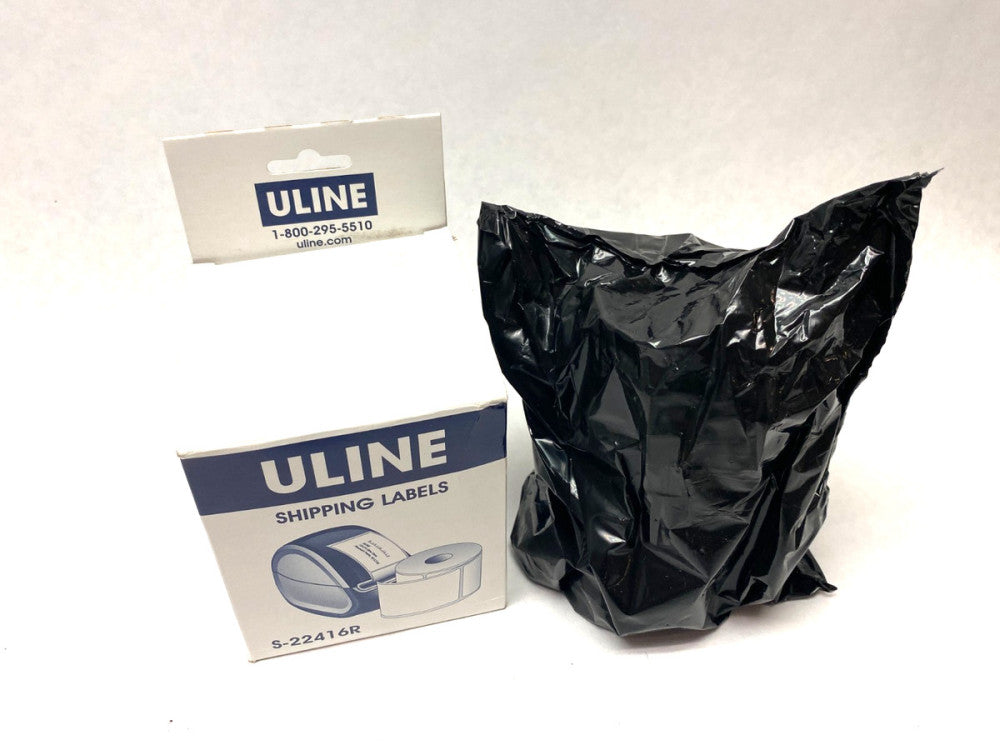 ULINE S-22416R Red Mini Printer Labels 4 x 6" ROLL OF 220