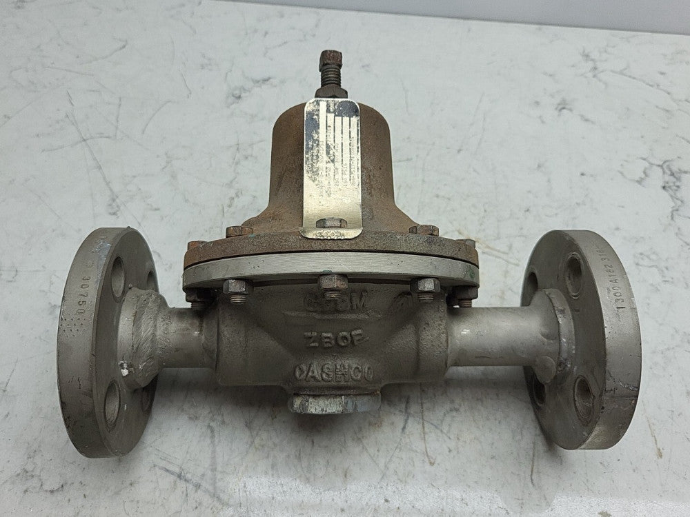 Cashco Regulator Valve 70-150 PSI 1" 250 Swp 300 Wog 300RFF D-30 SS/CI/S1 *USED 